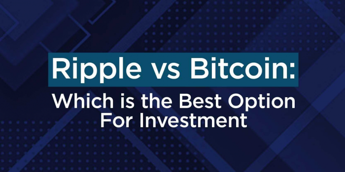                                         Ripple vs Bitcoin: Which is the Best Option For Investment
                                     