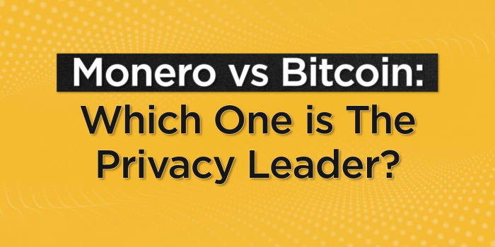                                         Monero vs Bitcoin: Which One is The Privacy Leader?
                                     