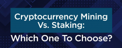                                                         Cryptocurrency Mining Vs. Staking: Which One To Choose?
                                                     