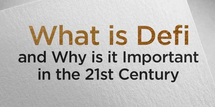 What Is Defi and Why Is it Important in the 21st Century